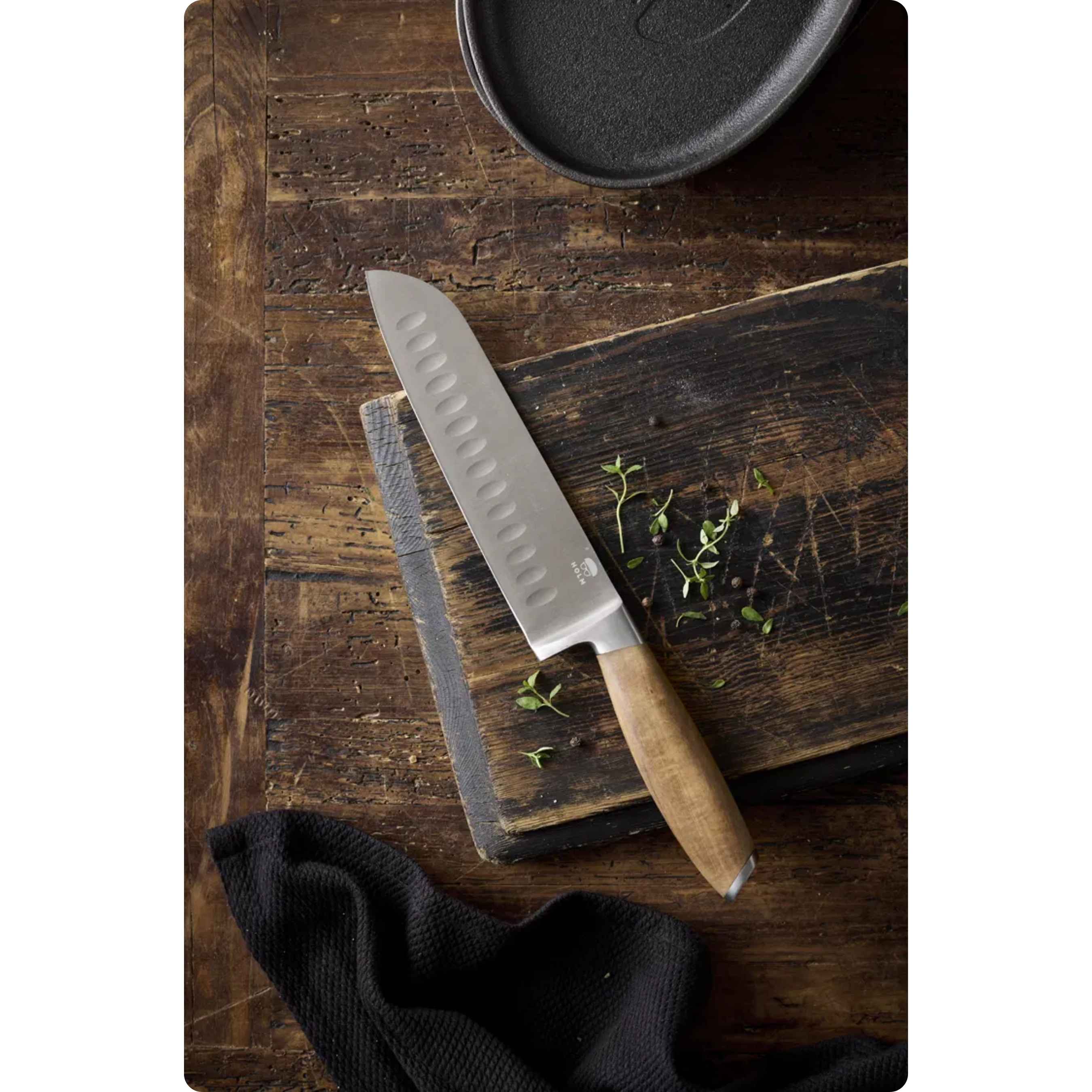 HOLM Knivsæt 5 dele i FSC certificeret akacietrø